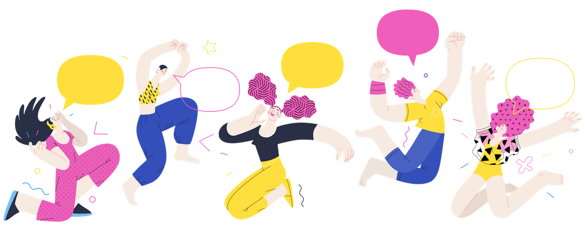 Happy People  Illustration