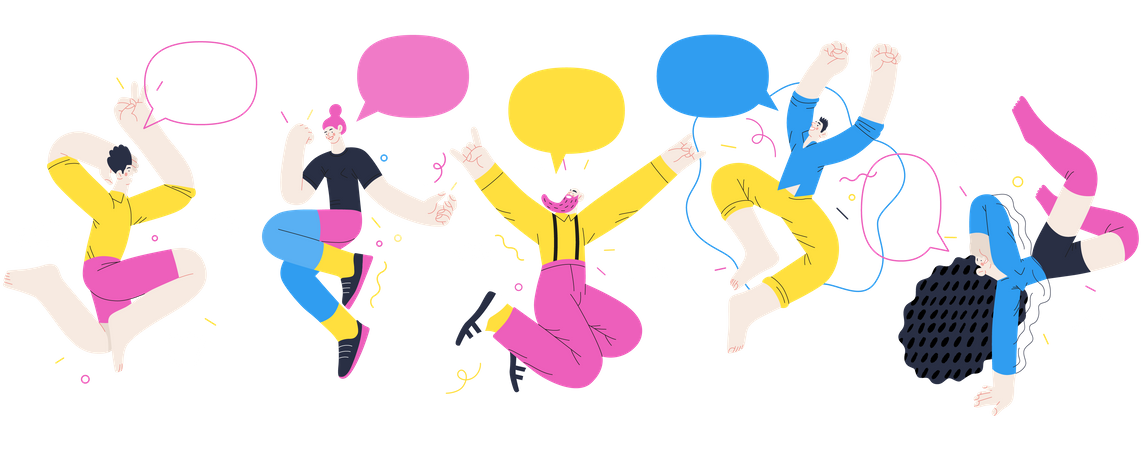 Happy People  Illustration
