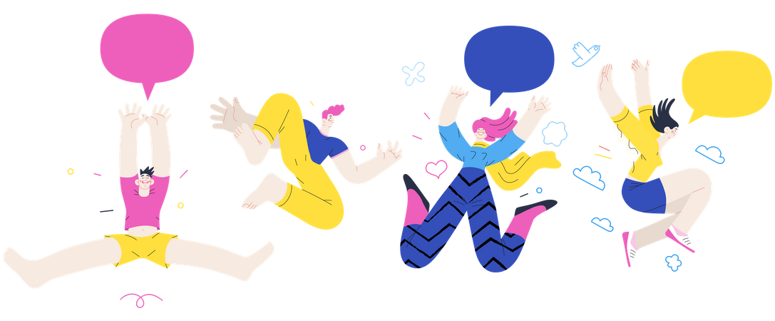 Happy People  Illustration