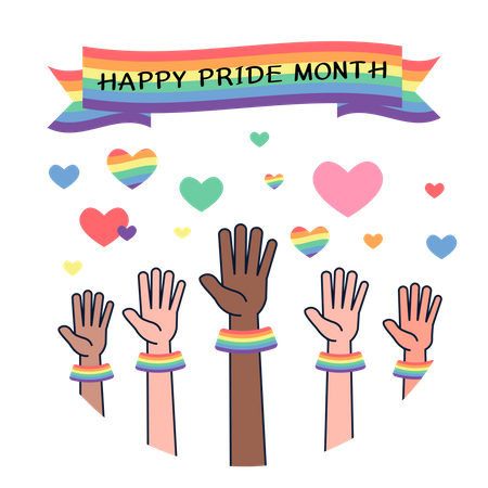 Happy pride day  Illustration