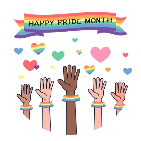 Happy pride day  Illustration