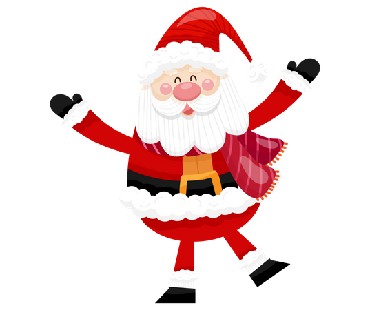Happy Santa Illustration