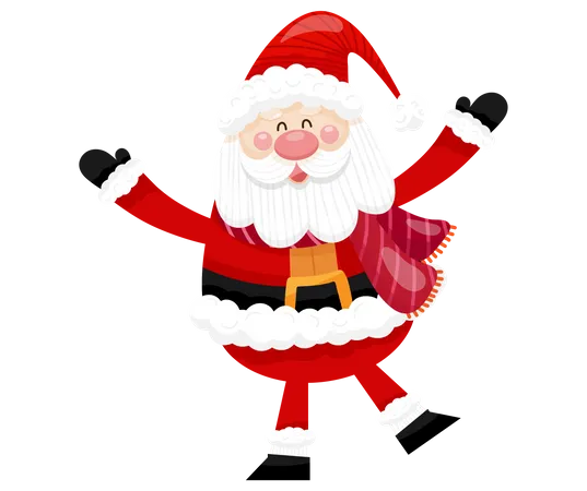Happy Santa  Illustration