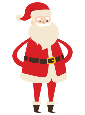 Happy Santa Claus  Illustration