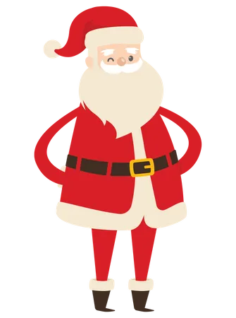 Happy Santa Claus  Illustration