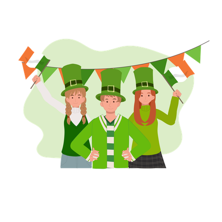 Happy St Patrick Day  Illustration