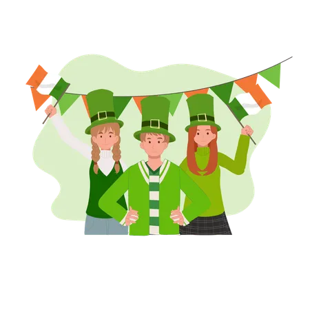 Happy St Patrick Day  Illustration