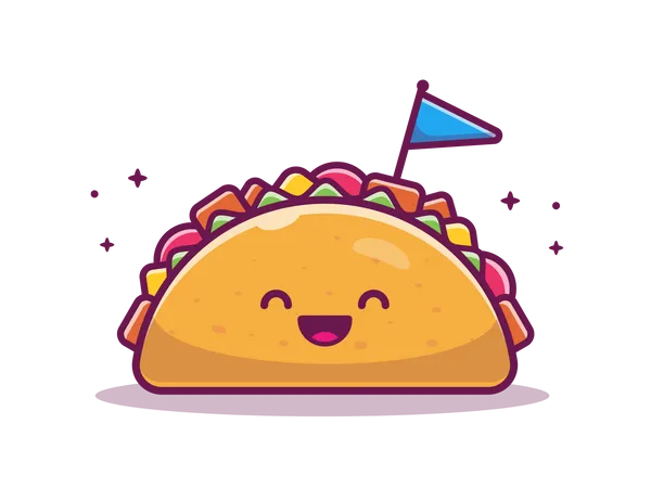 Happy Taco  Illustration
