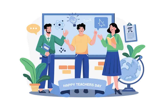 Happy Teacher's Day Illustration