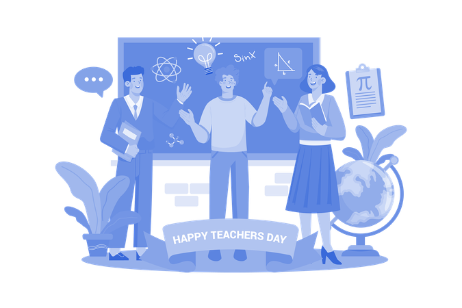 Happy Teacher's Day  Illustration