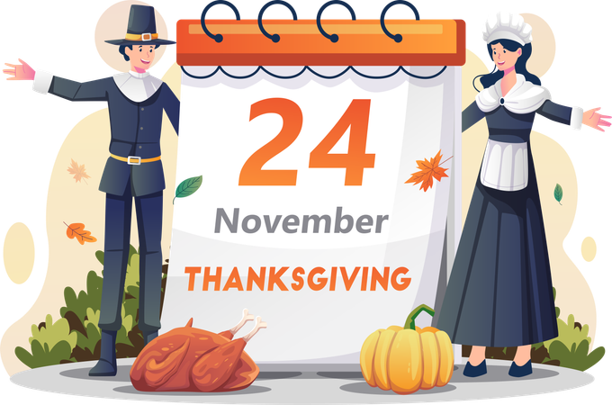 Happy Thanksgiving  Illustration
