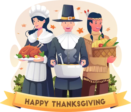 Happy Thanksgiving  Illustration