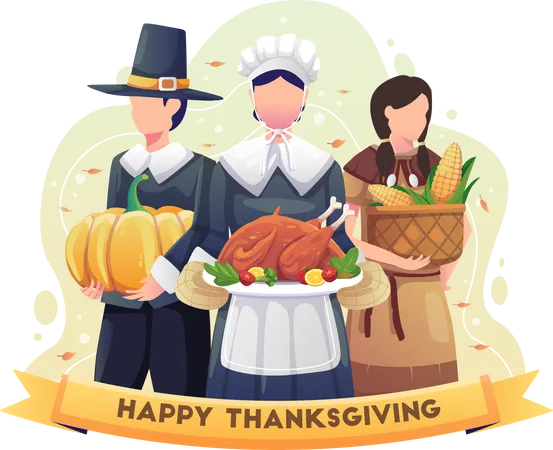 Happy Thanksgiving  Illustration