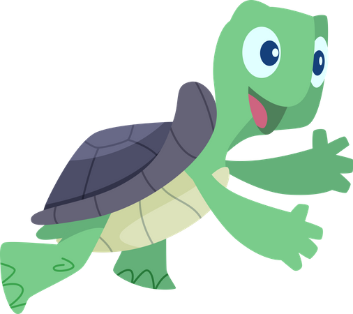 Happy Turtle  Illustration