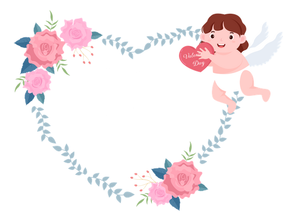 Happy Valentine Illustration