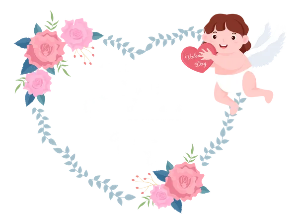 Happy Valentine Illustration
