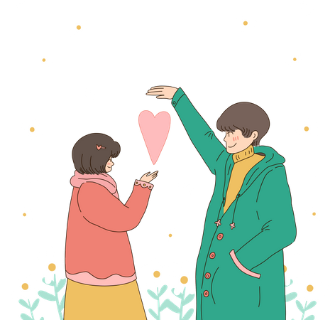 Happy Valentines Day Illustration