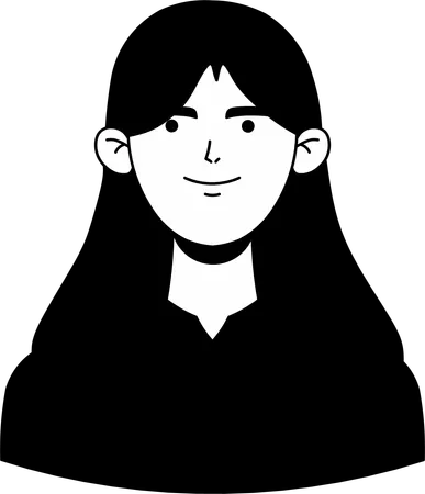 Female Avatar Character Profile Illustration