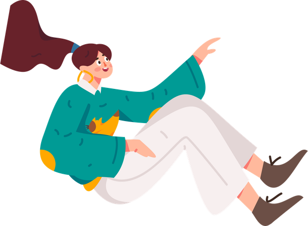 Happy woman  Illustration