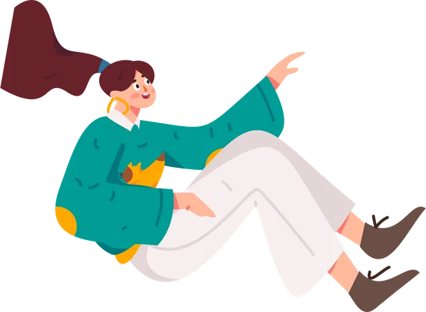 Happy woman  Illustration