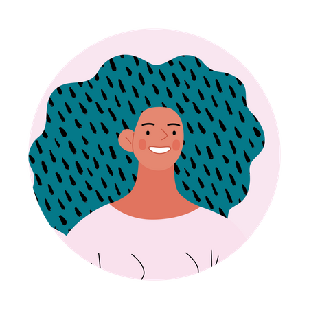 Happy woman  Illustration