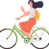 girl riding bicycle images