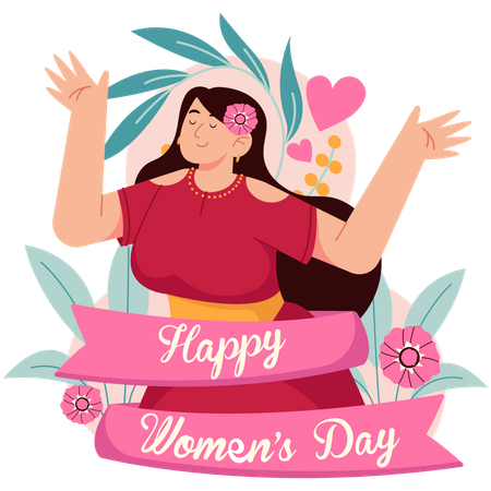 Happy Women's Day  Illustration
