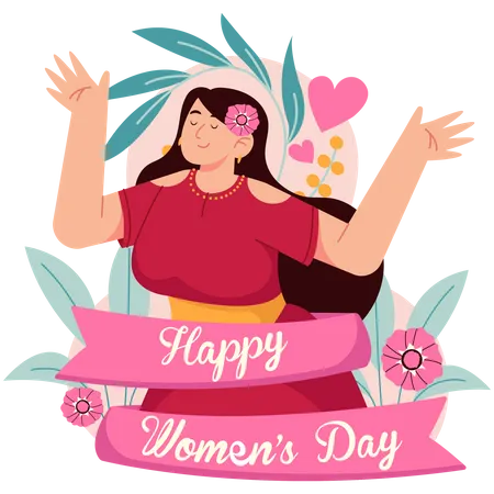 Happy Women's Day  Illustration