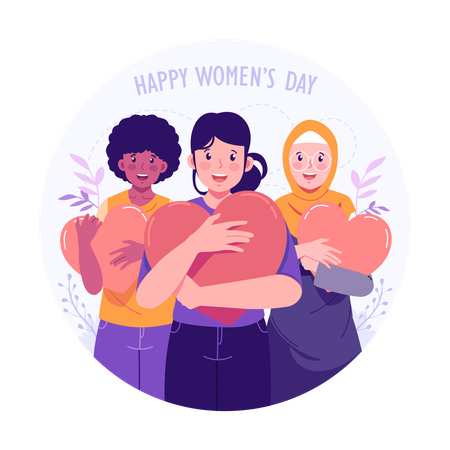 Happy women's day  Illustration