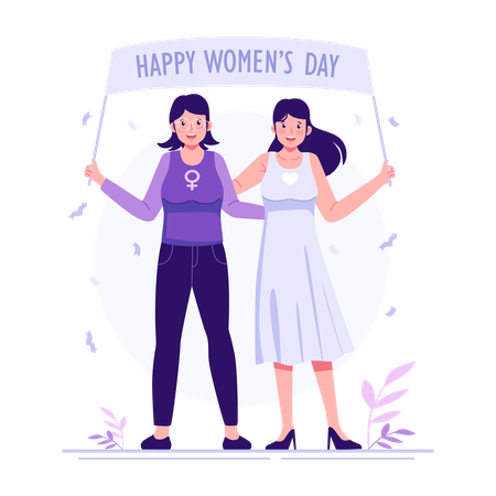 Happy women's day  Illustration