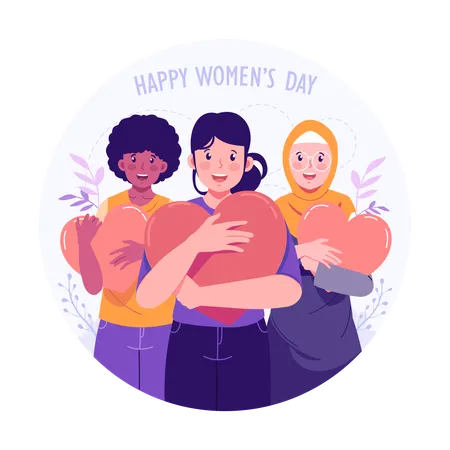 Happy women's day  Illustration