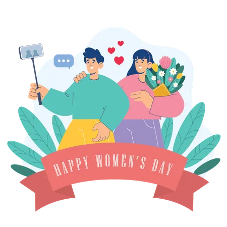 Happy Women's Day  Illustration