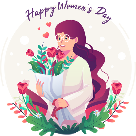 Happy Women's Day  Illustration