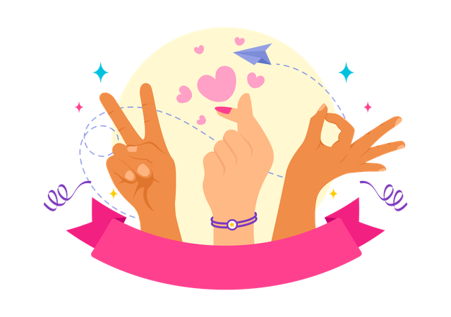 Happy youth day celebration  Illustration
