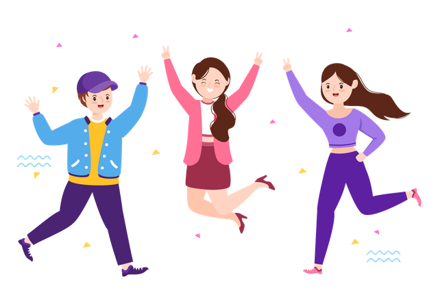 Happy Youth Day  Illustration