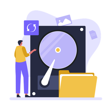 Hard Disk data recovery  Illustration