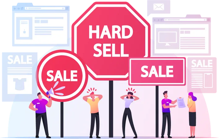 Hard Sell  Illustration