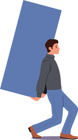 Hard working businessman  イラスト
