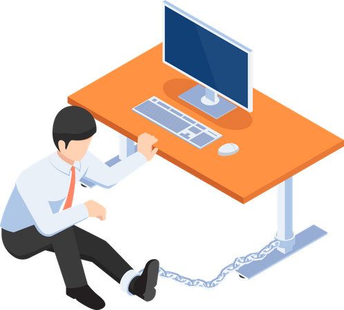 Hard Working  イラスト