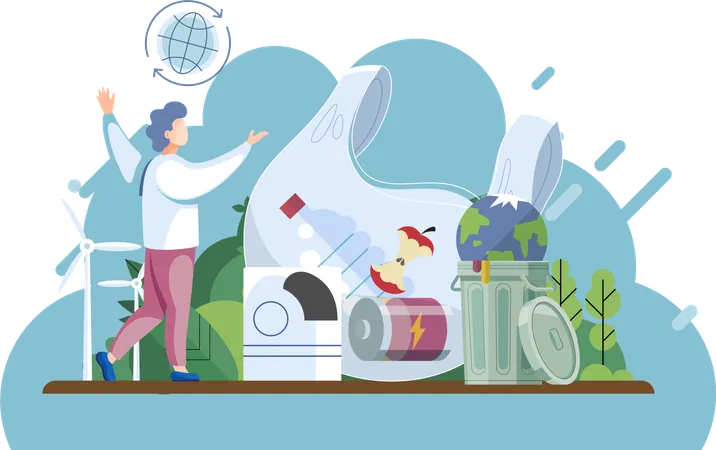 Harmful effects pollution can be seen in contaminated ecosystems  Illustration