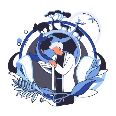 Harmonie der Artenvielfalt  Illustration