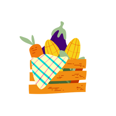 Harvest box Illustration