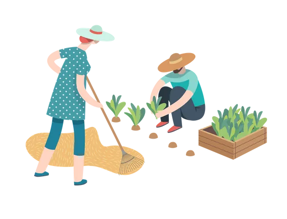 Harvesting people  Illustration