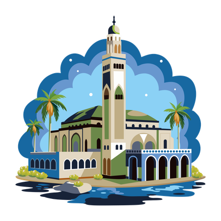 Hassan-Moschee  Illustration