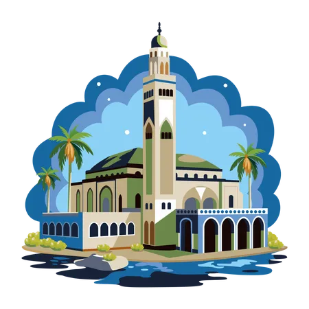 Hassan Mosque  Illustration