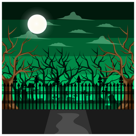 Haunted Grave  Illustration
