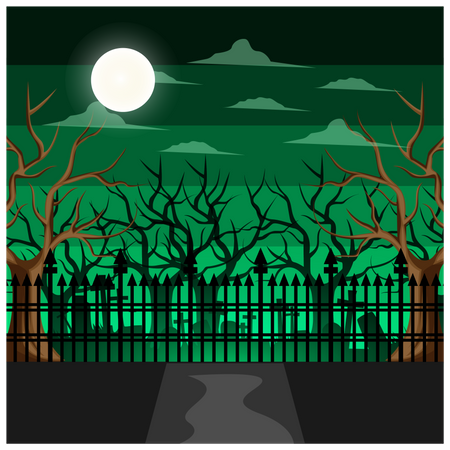 Haunted Grave  Illustration