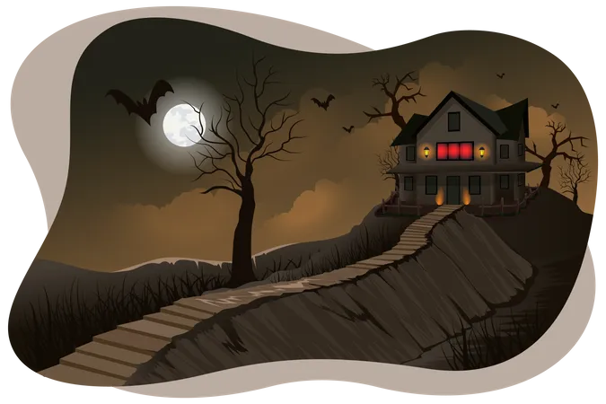 Haunted house  Illustration