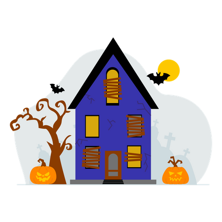 Haunted house  Illustration