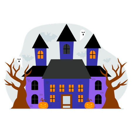 Haunted House  Illustration